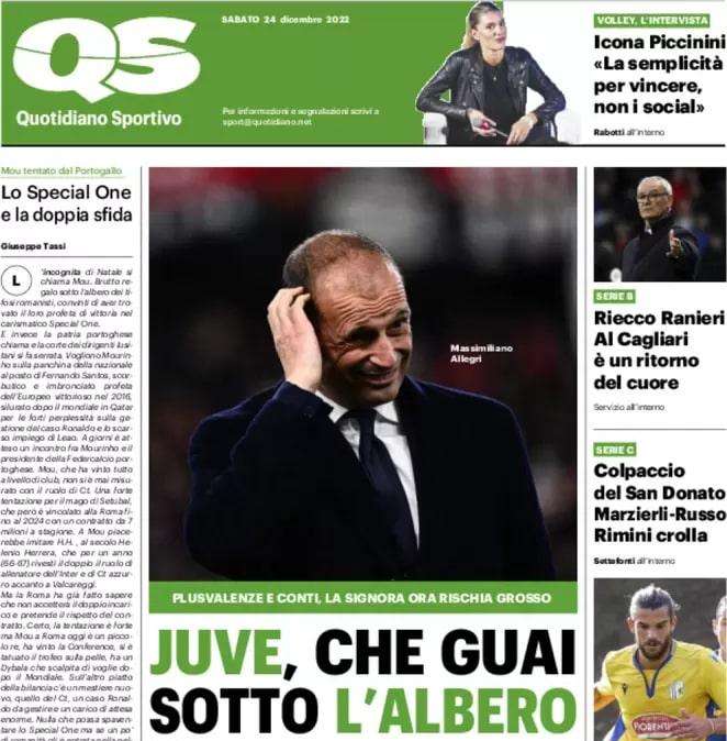 QS - Juve, che guai sotto l’albero