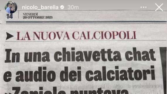 La moglie di Barella contro 'La Verità': "Ora almeno scrivete qualcosa di vero, avvoltoi"