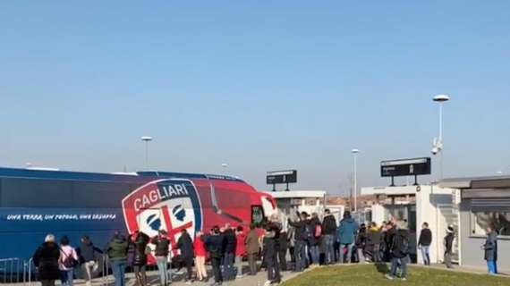 VIDEO - L'arrivo del Cagliari all'Allianz Stadium