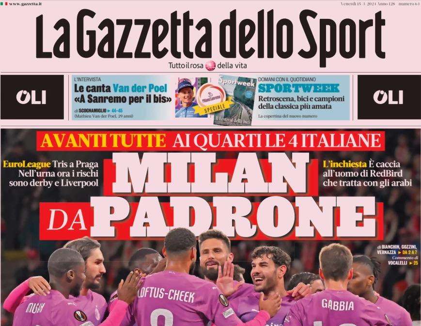 Gazzetta - Milan, caccia all’uomo