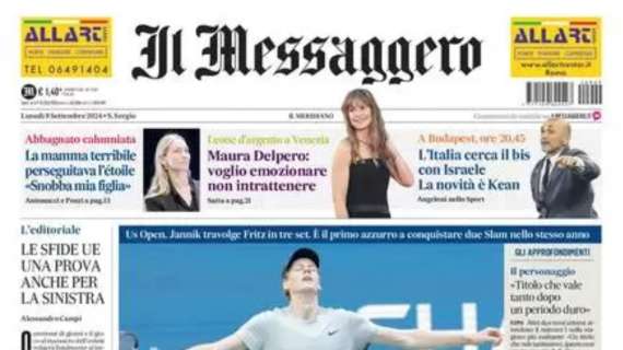 Il Messaggero - A caccia del bis con Israele, la novità è Kean