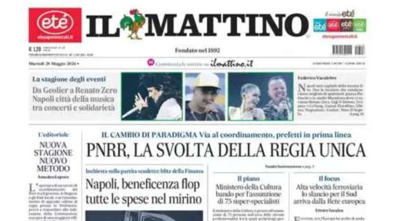 Il Mattino - De Laurentiis, missione Conte