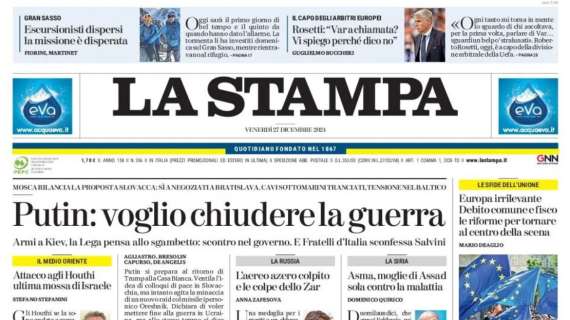 La Stampa - Var a chiamata, Rosetti dice no