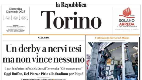 Repubblica Torino - Un derby a nervi tesi ma non vince nessuno 