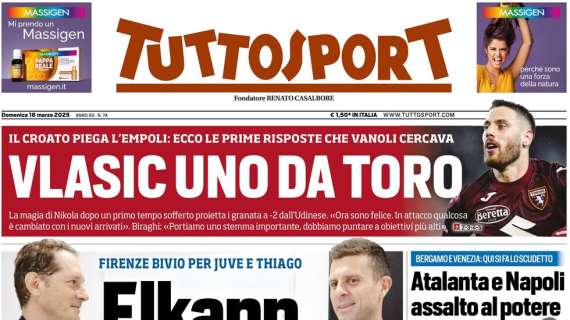 Tuttosport - Elkann carica Motta