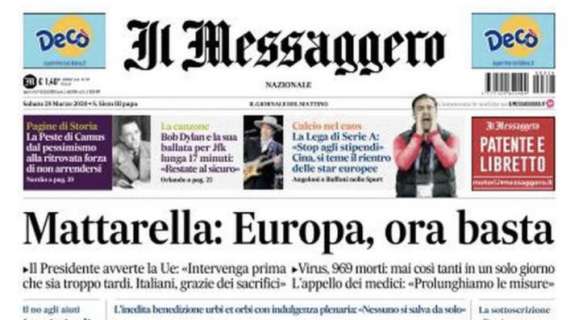 Il Messaggero - Lega di Serie A: "Stop agli stipendi