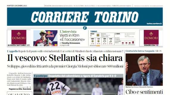 Corriere di Torino - Vlahovic ad alta intensità 