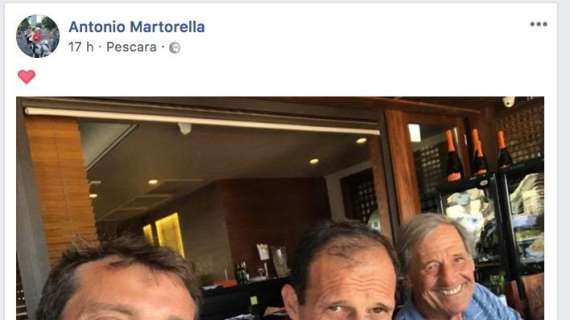 Blitz di Allegri a Pescara per incontrare i vecchi amici