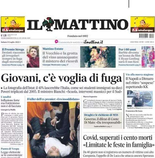 Il Mattino - Koulibaly sospeso