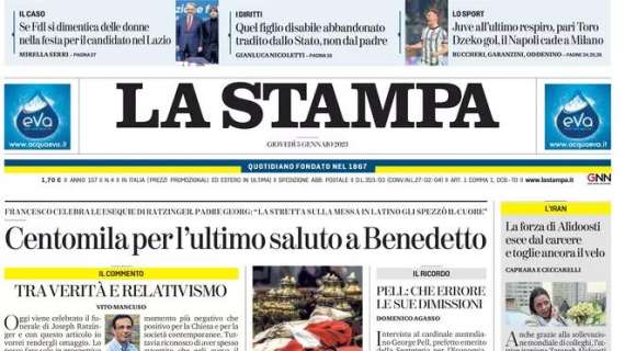 La Stampa - Juve, all’ultimo respiro