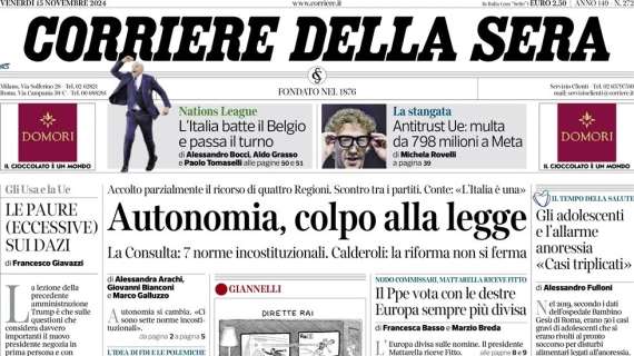 Corriere della Sera - L’Italia passa il turno