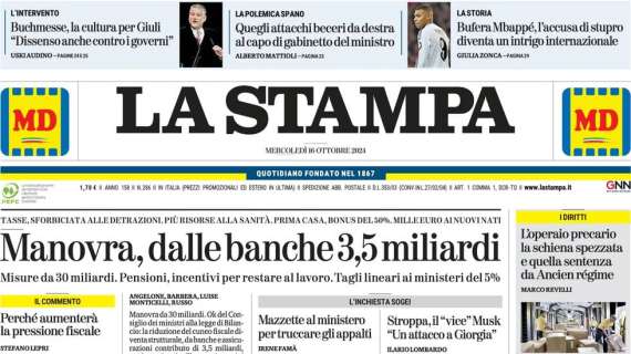 La Stampa - Bufera Mbappé