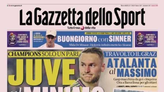 Gazzetta - Juve al minimo, Atalanta al massimo 