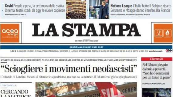 La Stampa - L’Italia riparte 