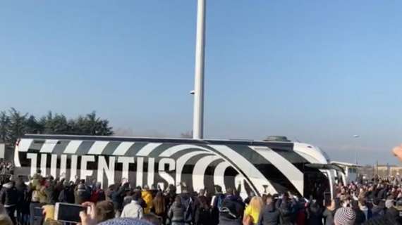 VIDEO - L'arrivo della Juventus