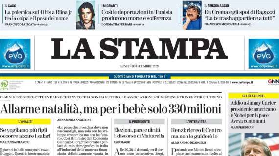 La Stampa - La Juve più bella bloccata dalla Fiorentina 