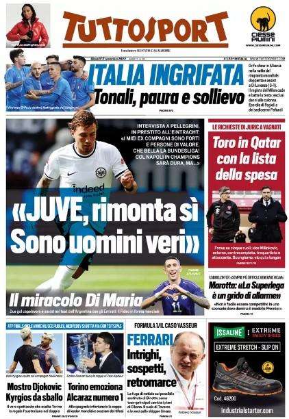 Tuttosport - Juve, rimonta si, sono uomini veri 