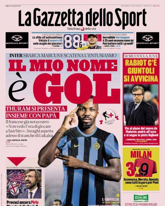 Gazzetta - Juve, Rabiot c’è, Giuntoli si avvicina