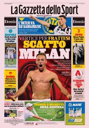 Gazzetta - Frattesi, scatto Milan, Juve riecco Pogba