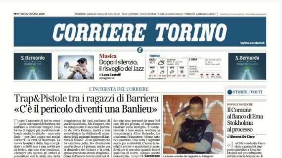 Corriere di Torino - Emozione Pjanic.  Sarri porta la Juve a Marassi Il regista triste: «Respira Mire»