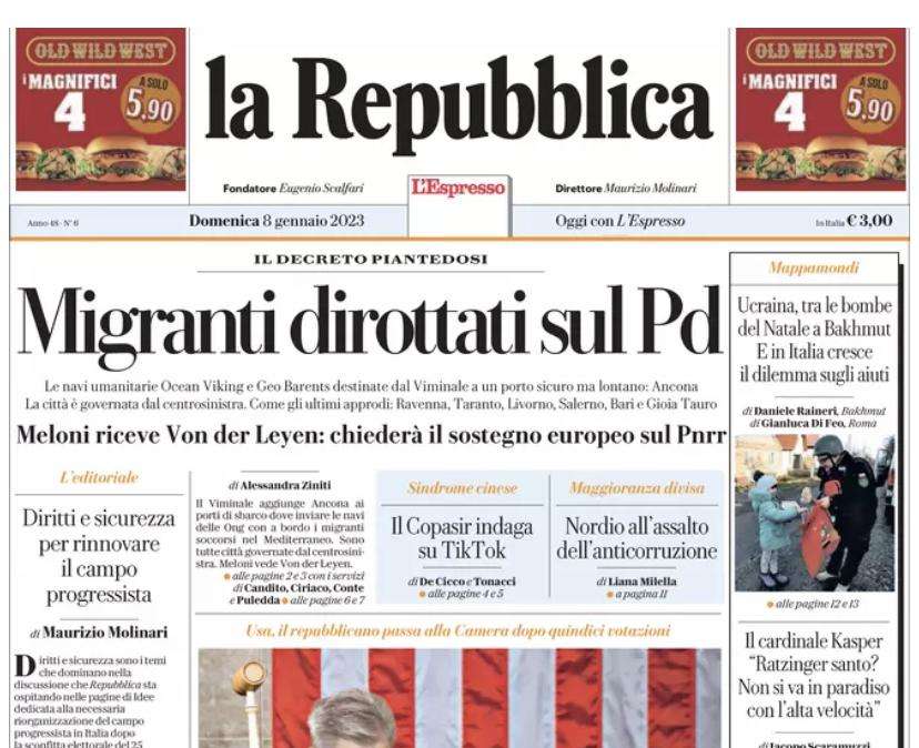 Repubblica -Juve, 1-0 con dedica