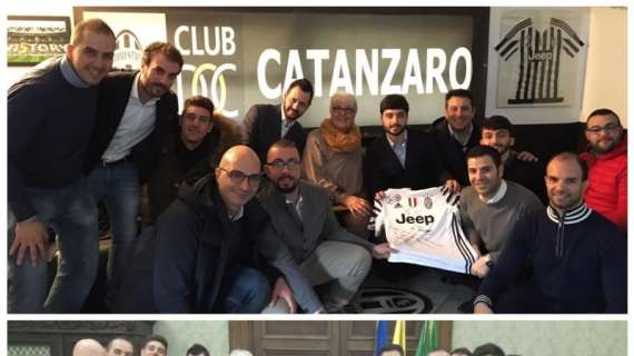Mariella Scirea a Catanzaro in visita dello Juventus Club Doc della città