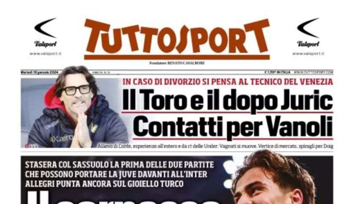 Tuttosport - Il sorpasso di Yildiz