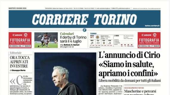 Corriere di Torino - Arriva il derby, il derby rieccoli