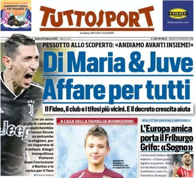 Tuttosport - Di Mari&Juve, affare per tutti 