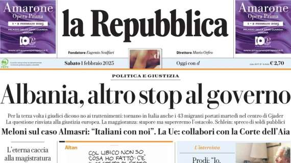 Repubblica - Milan, Juve e Atalanta, missione possibile