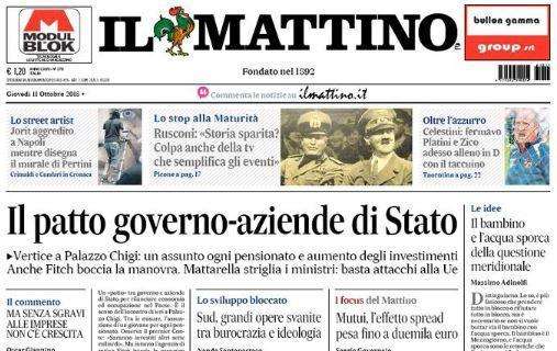 Il Mattino - Mancini caos