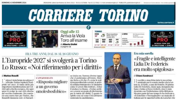 Corriere di Torino - Accelera la Juventus 