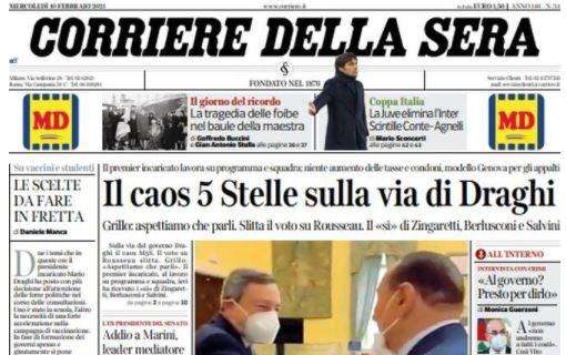Corsera - La Juve elimina l’Inter, scintille tra Conte ed Agnelli