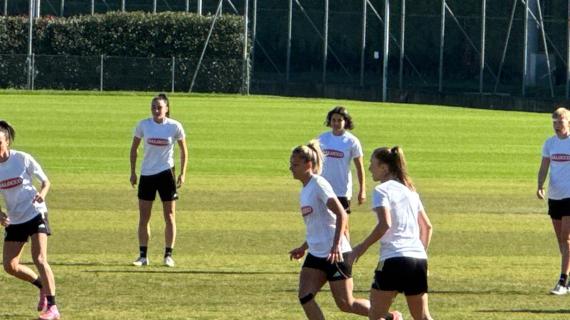 Juventus Women in campo per preparare la gara contro il Benfica: assente Cascarino