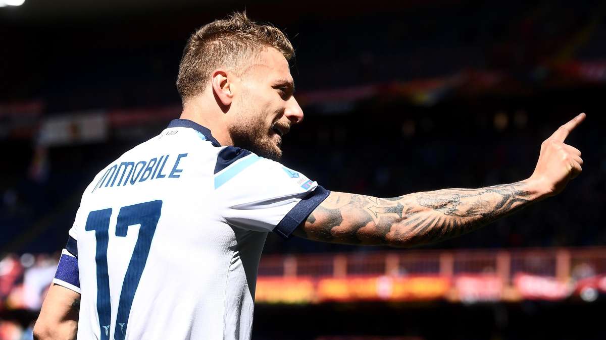 Genoa - Lazio 1-4. Tripletta di Immobile che scavalca Vlahovic nella classifica marcatori 