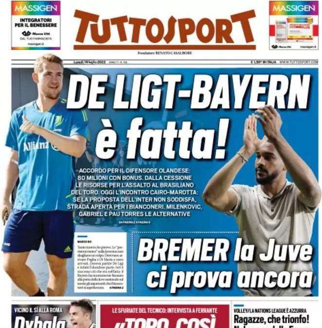 Tuttosport - De Ligt e Bayern, e’ fatta!