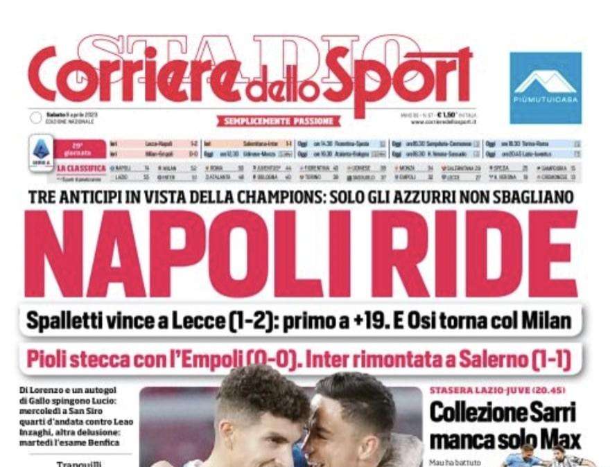 Corsport - Collezione Sarri, manca solo Max