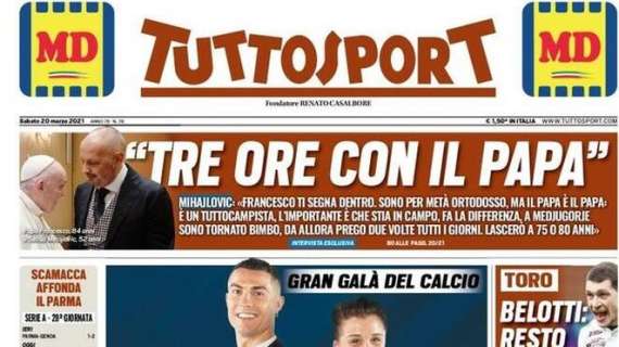 Tuttosport - CR7 – Pirlo patto Juve
