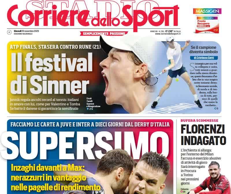 Corsport - Inzaghi davanti a Max