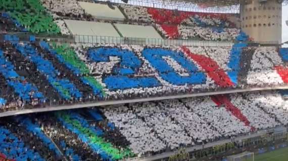 Inter, giallo coreografia a San Siro: dubbi sul significato del numero apparso in curva