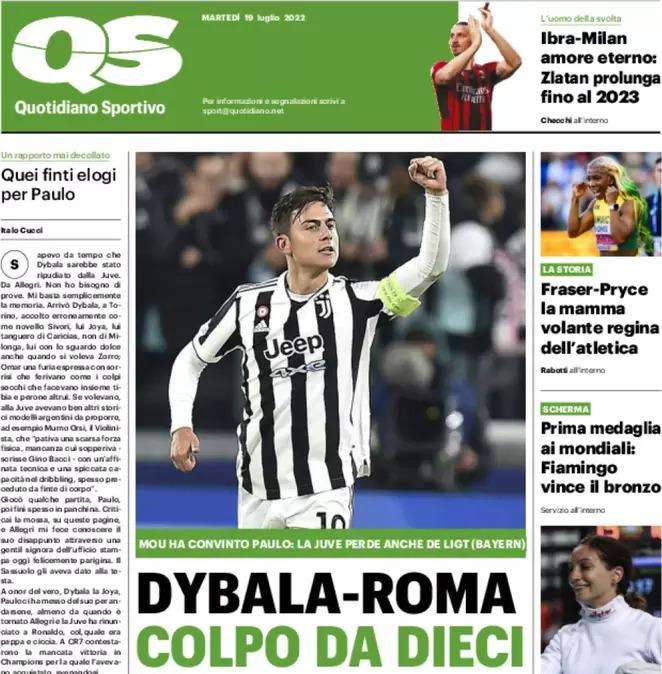 QS - Dybala, colpo da dieci