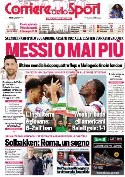 Corsport: “Messi o mai più”