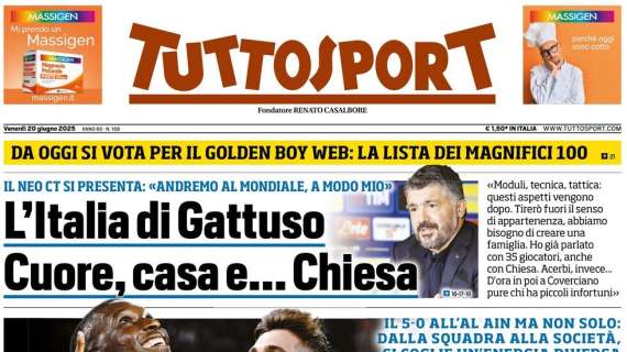 Tuttosport - L’alba di una nuova Juve