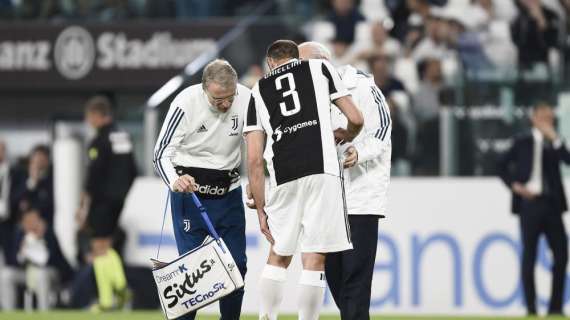 LIVE TJ - Chiellini salta l'Inter:  iperestensione del ginocchio sinistro