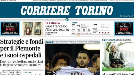 Corriere di Torino - La Juve resta d’acciaio 