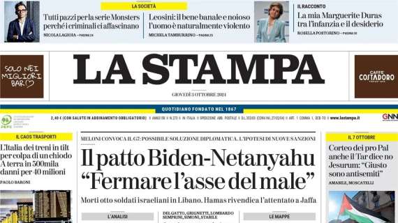 La Stampa - Capolavoro, molto più di una vittoria 