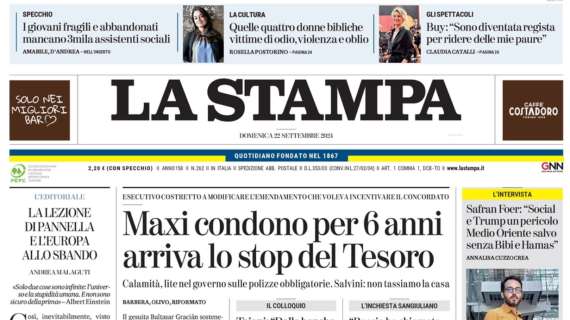 La Stampa - Juve in bianco 