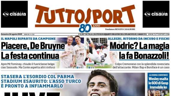 Tuttosport - Juve a tutto Yildiz