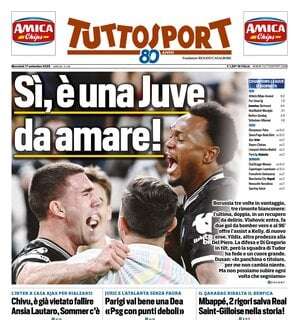 Tuttosport - Si, è una Juve da amare