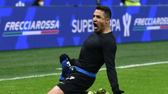 Coppa Italia, intervallo Inter-Empoli 1-0: la sblocca Sanchez, Correa esce per infortunio 